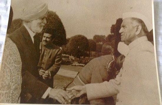 Sarab father with President Ahmad